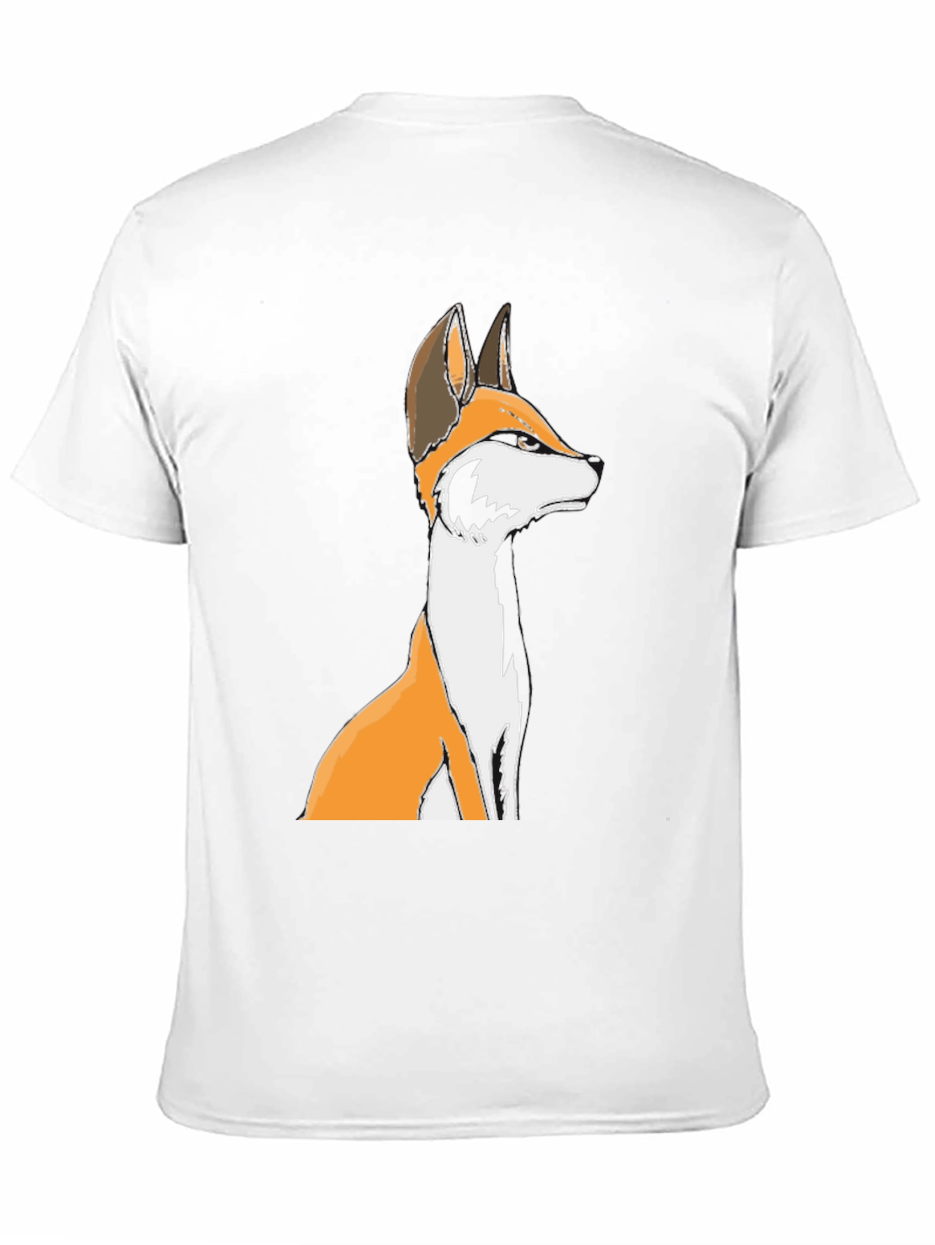 Fox Graphic Black T-Shirt - Unisex Crew Neck