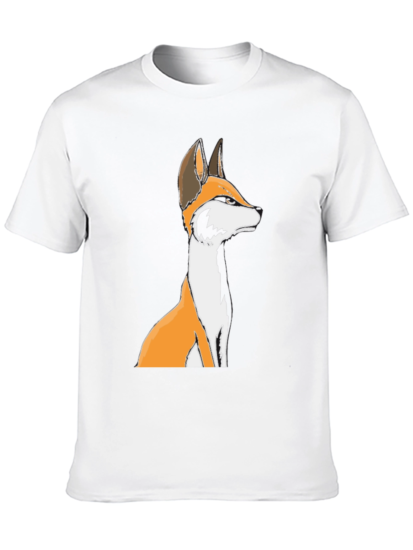 Fox Graphic Black T-Shirt - Unisex Crew Neck