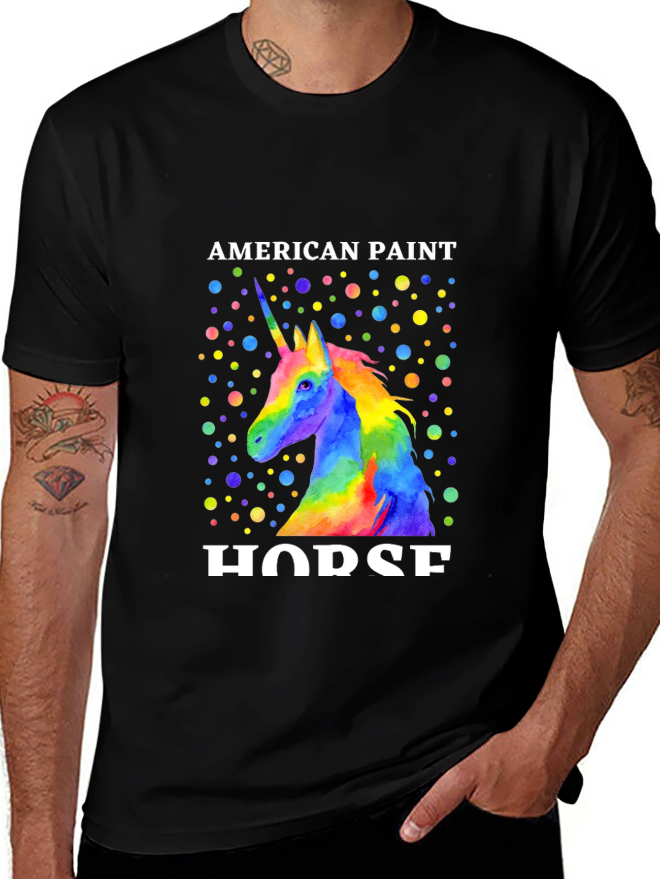 Unicorn American Paint Horse T-Shirt