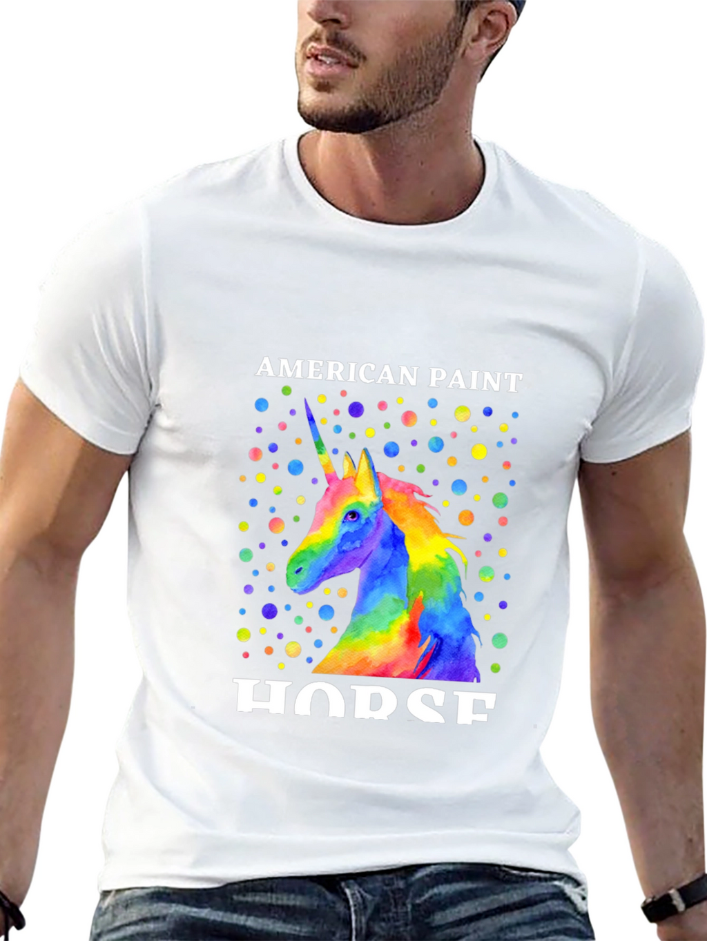 Unicorn American Paint Horse T-Shirt