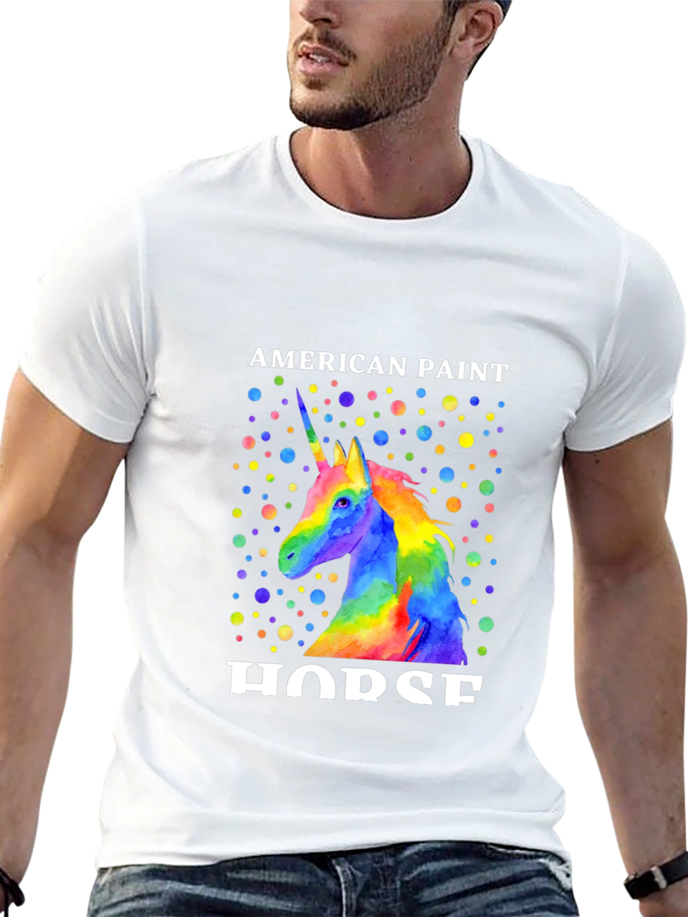 Unicorn American Paint Horse T-Shirt