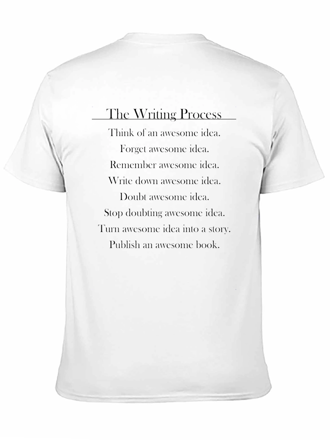 The Writing Process Graphic Tee
