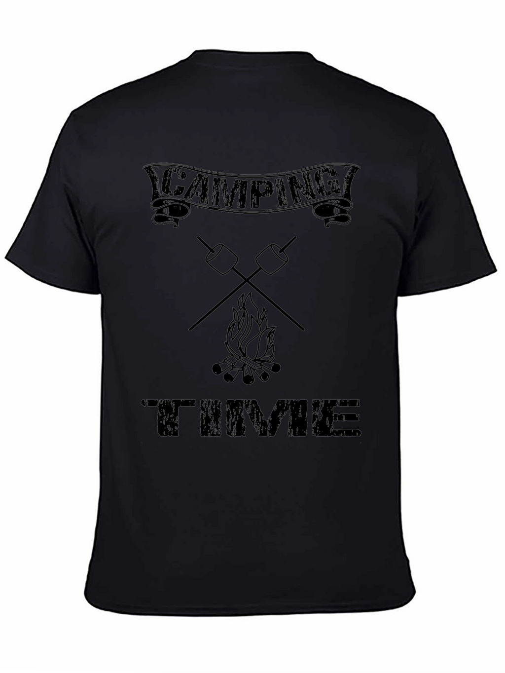 Camping Time Graphic Tee - Black