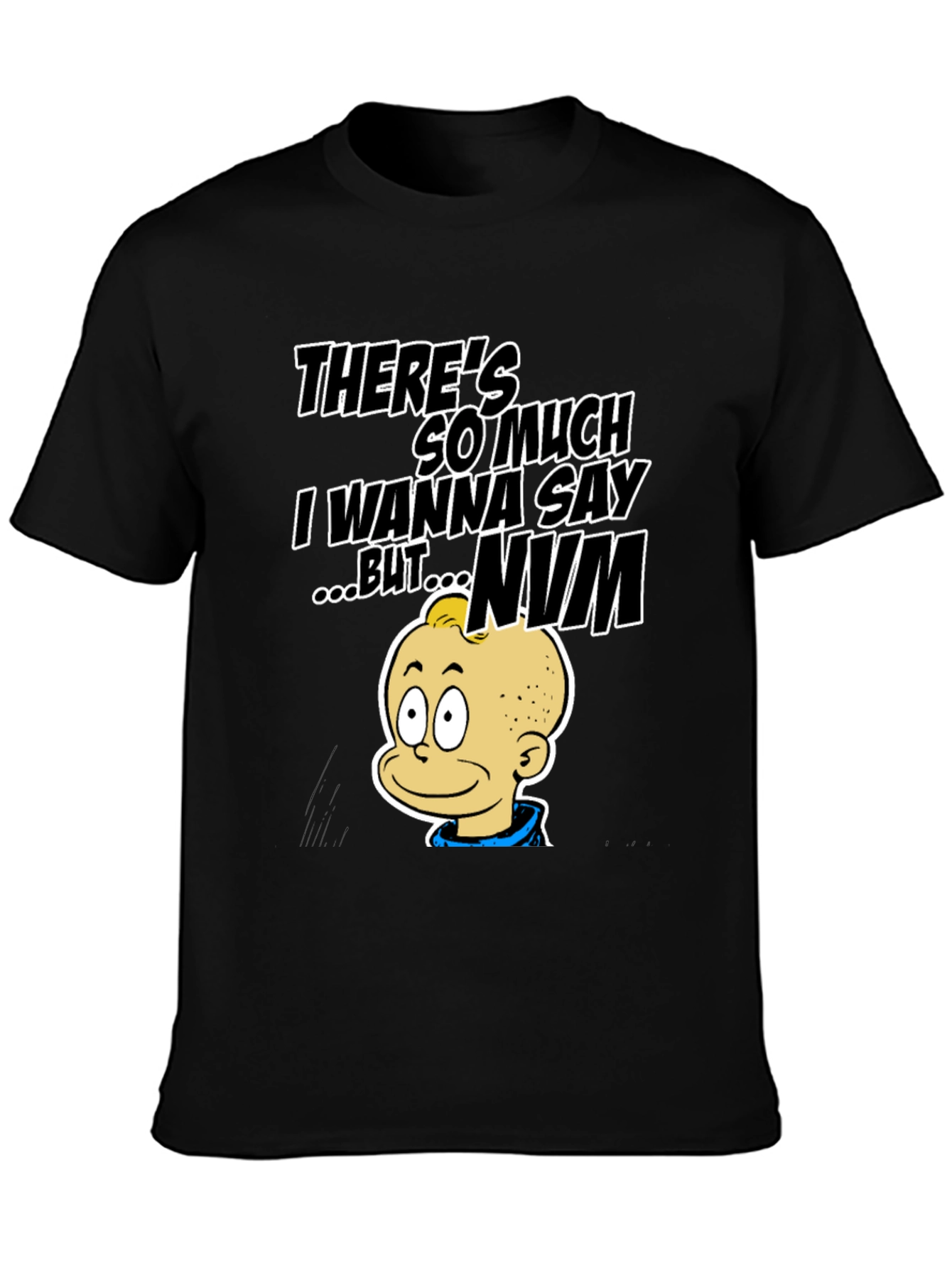 Funny Num Cartoon Graphic T-Shirt
