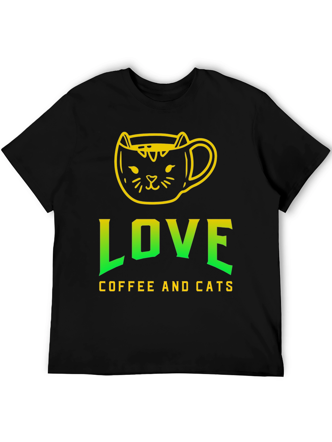 Love Coffee and Cats T-Shirt