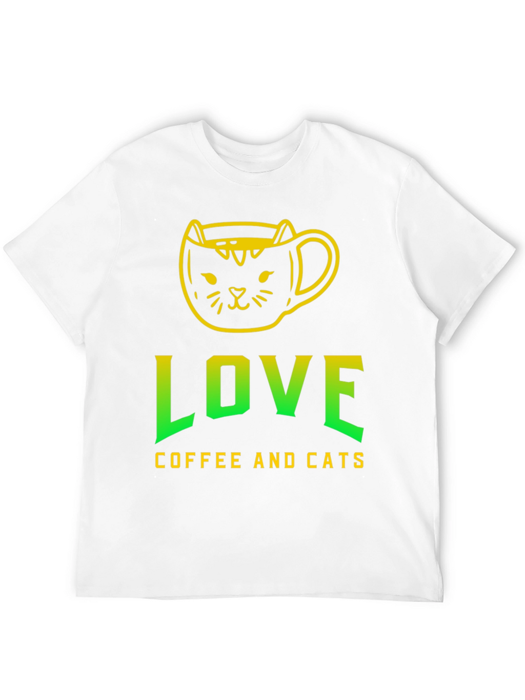 Love Coffee and Cats T-Shirt
