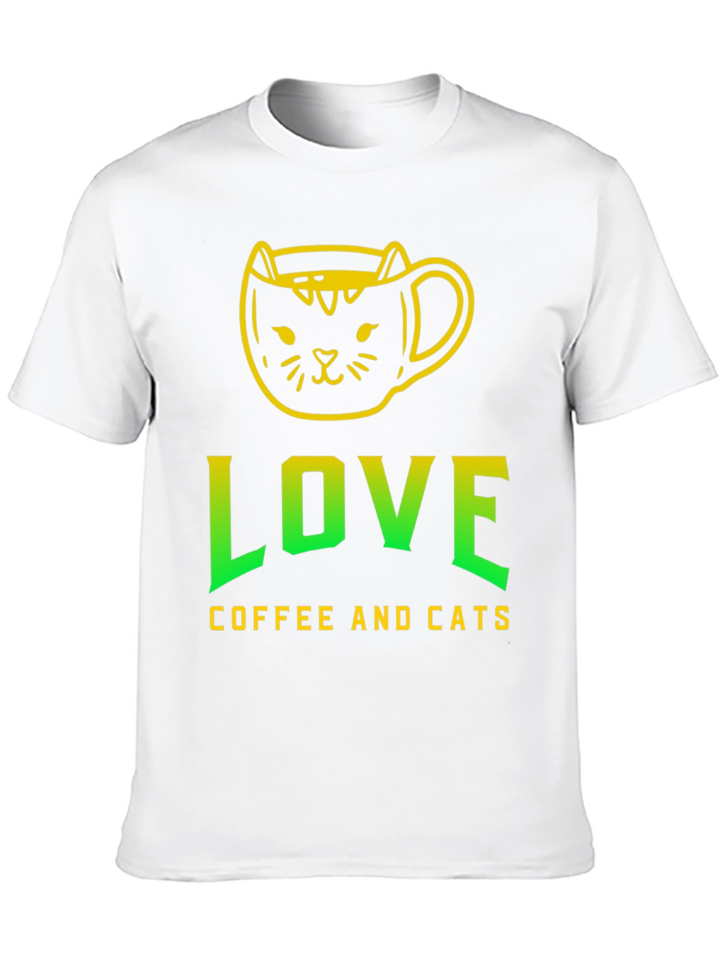 Love Coffee and Cats T-Shirt