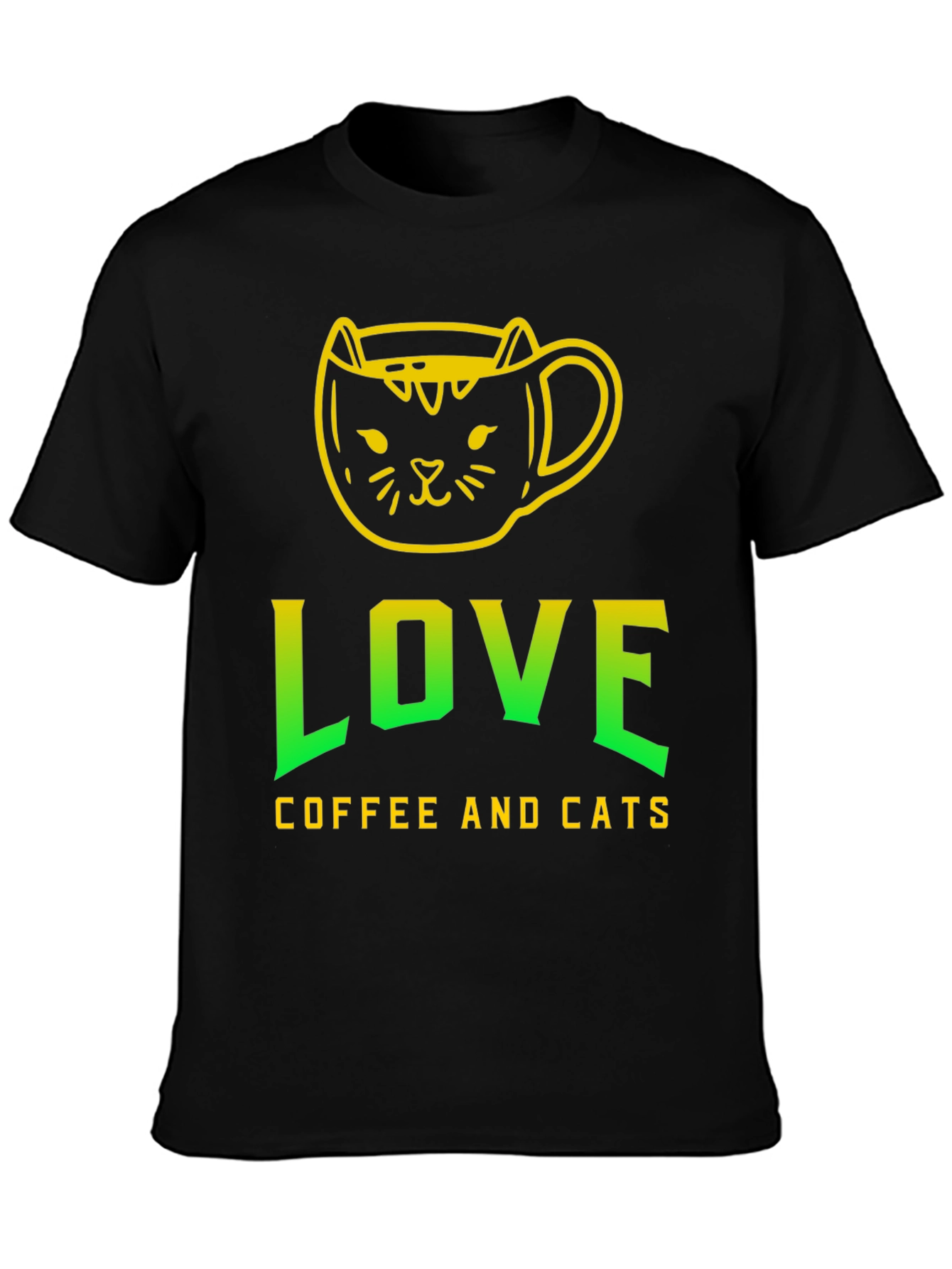Love Coffee and Cats T-Shirt