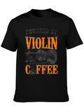 Violin and Coffee T-Shirt - Musicians Tee