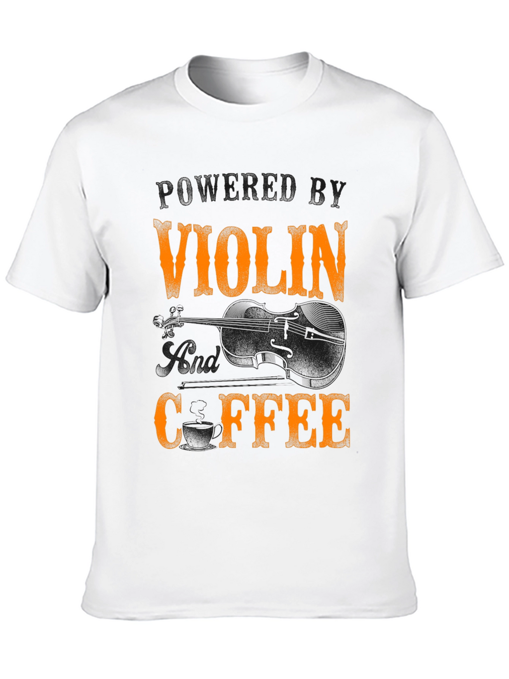 Violin and Coffee T-Shirt - Musicians Tee