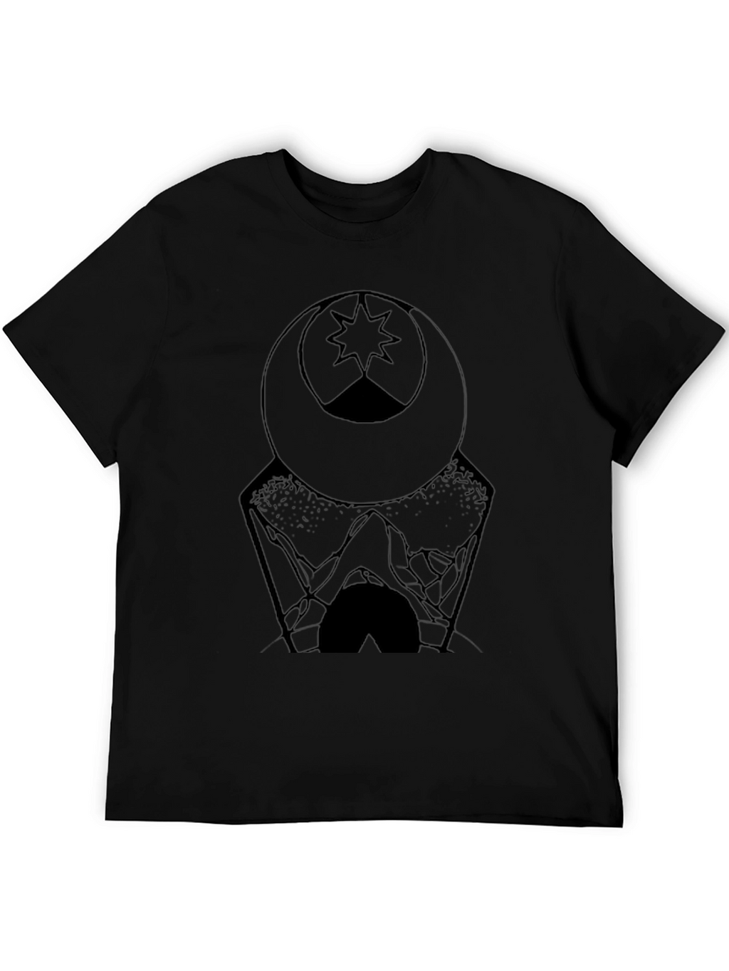 Mens Graphic Tee - Moon & Mountain Design