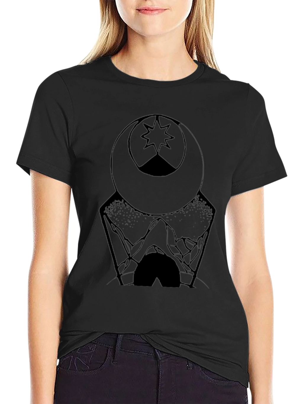 Mens Graphic Tee - Moon & Mountain Design