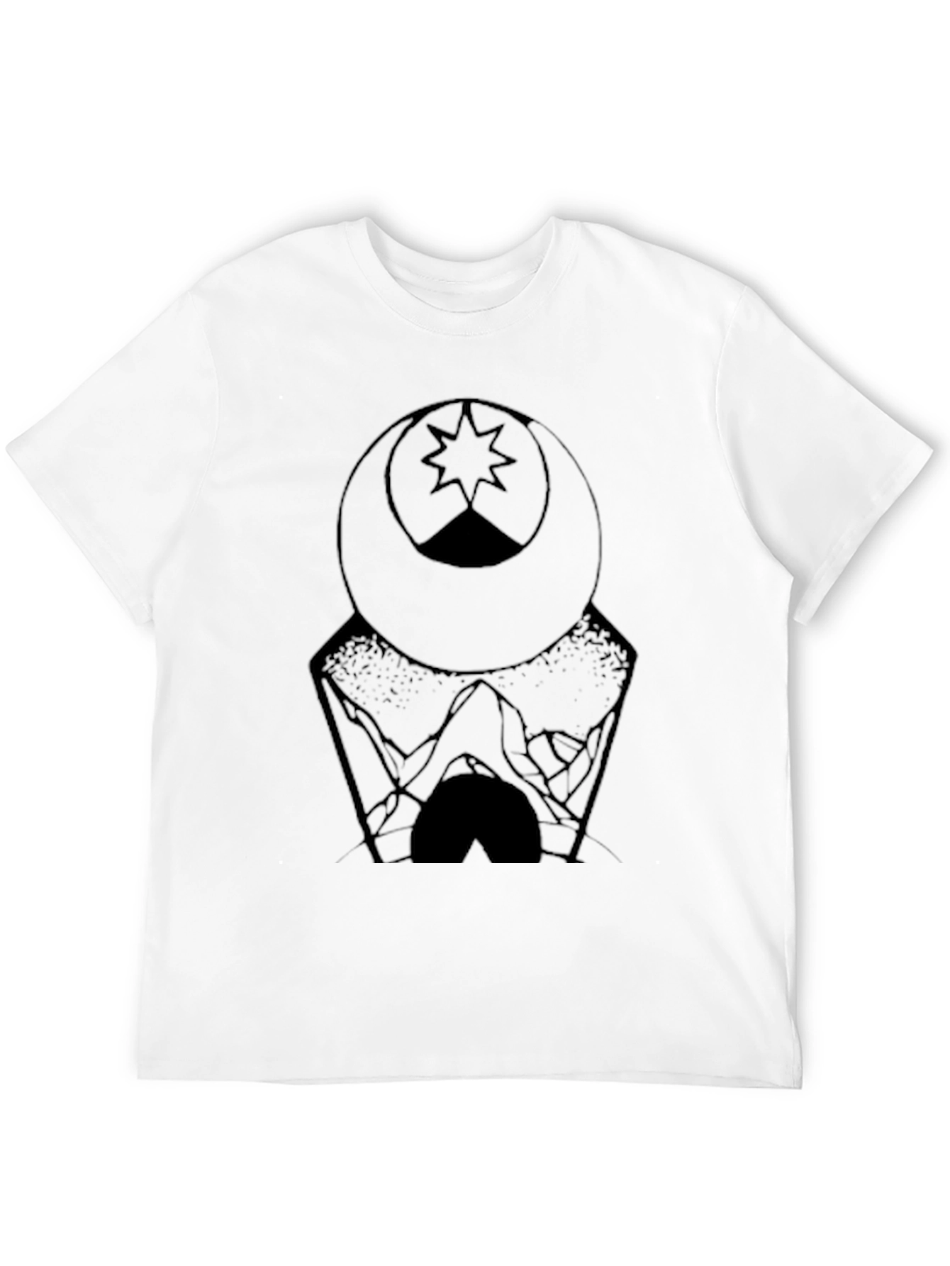 Mens Graphic Tee - Moon & Mountain Design