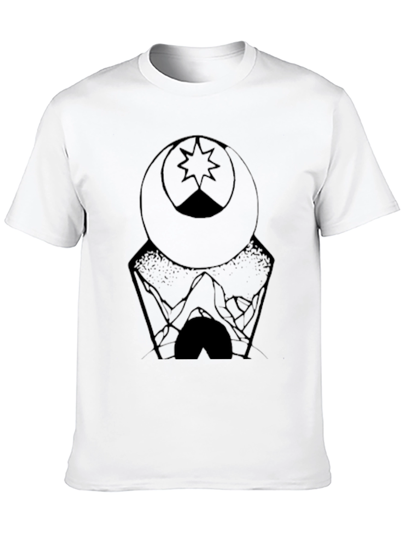Mens Graphic Tee - Moon & Mountain Design
