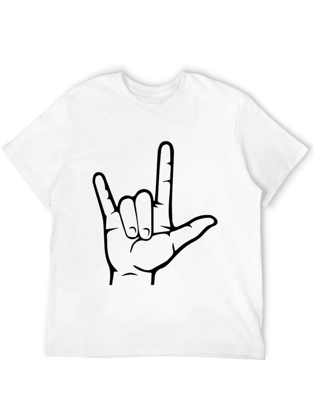 I Love You Sign Black T-Shirt