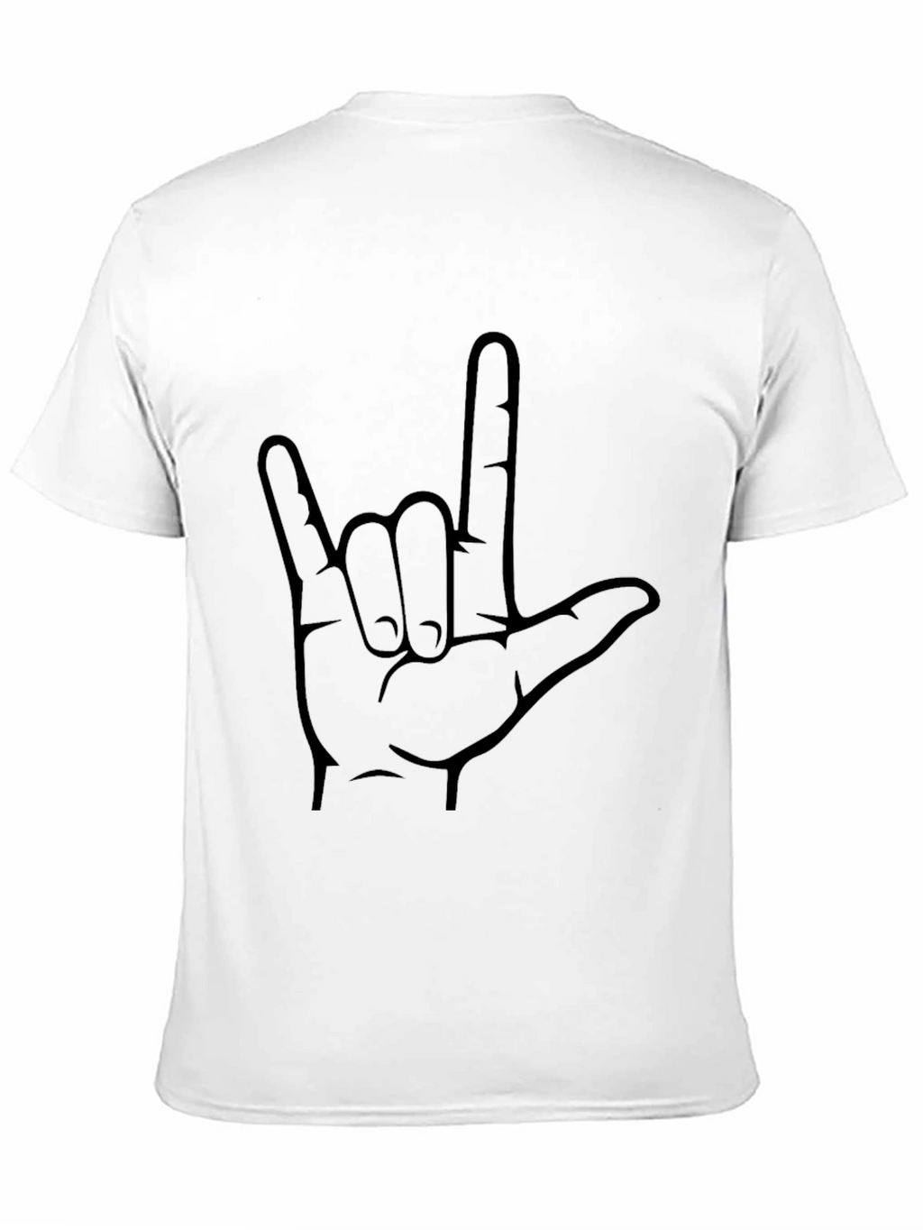 I Love You Sign Black T-Shirt