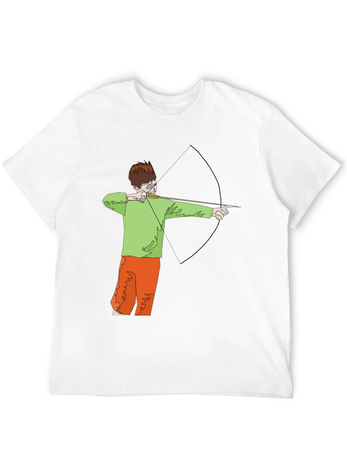 Archer Graphic Tee - Black Cotton T-Shirt