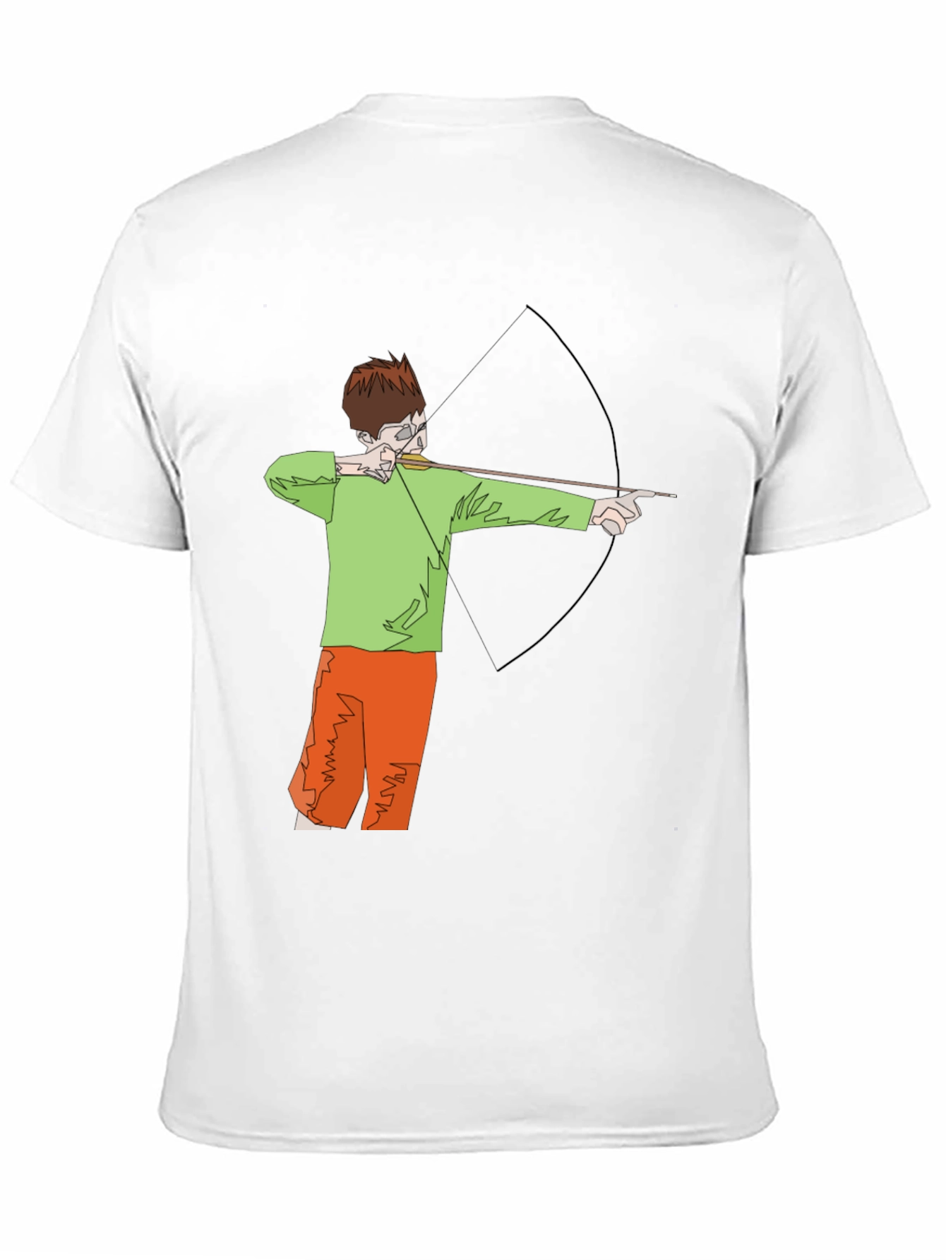 Archer Graphic Tee - Black Cotton T-Shirt
