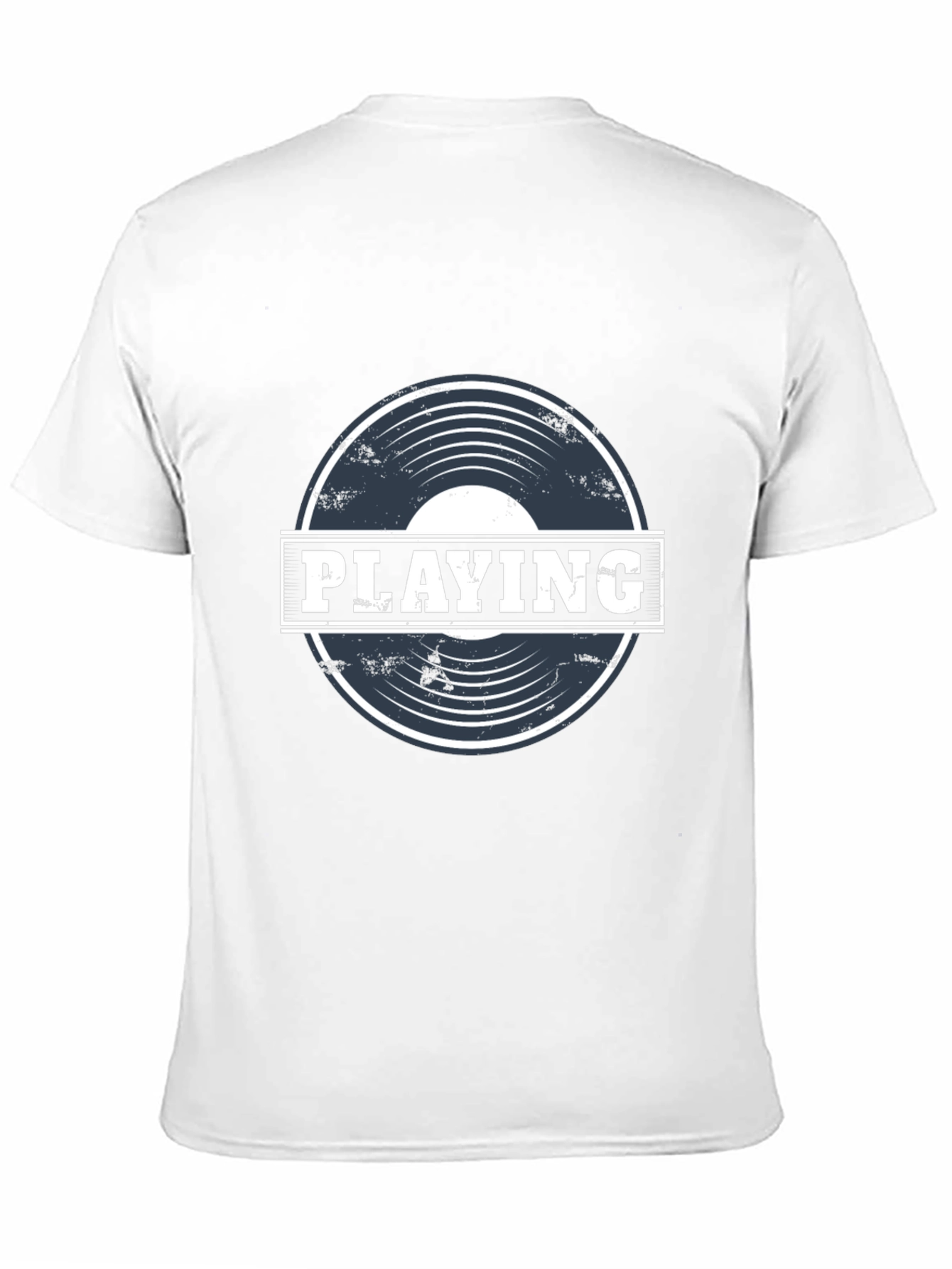 Playing Vinyl Record Graphic T-Shirt