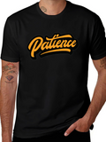 Patience Graphic Tee - Stylish Black T-Shirt