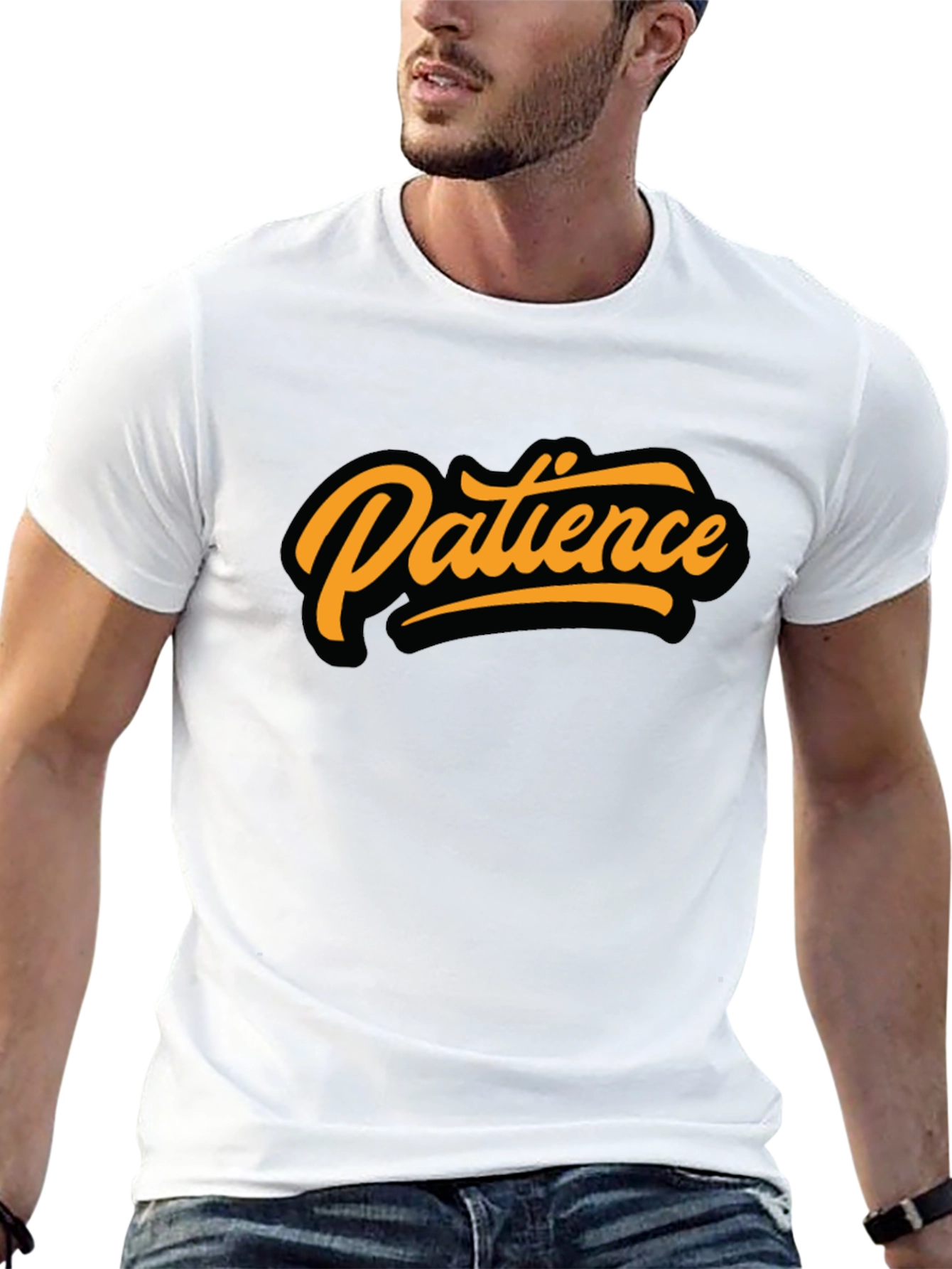 Patience Graphic Tee - Stylish Black T-Shirt