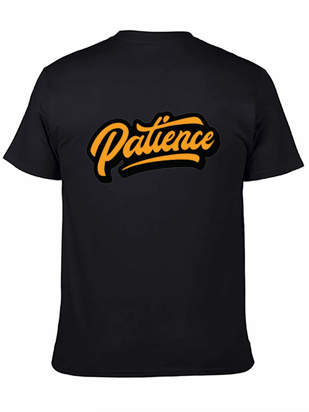 Patience Graphic Tee - Stylish Black T-Shirt