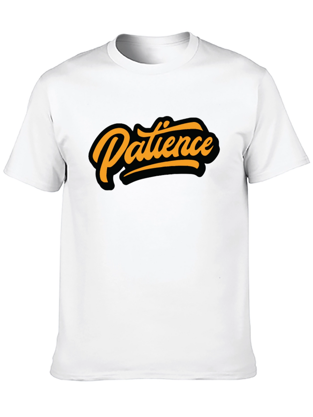 Patience Graphic Tee - Stylish Black T-Shirt