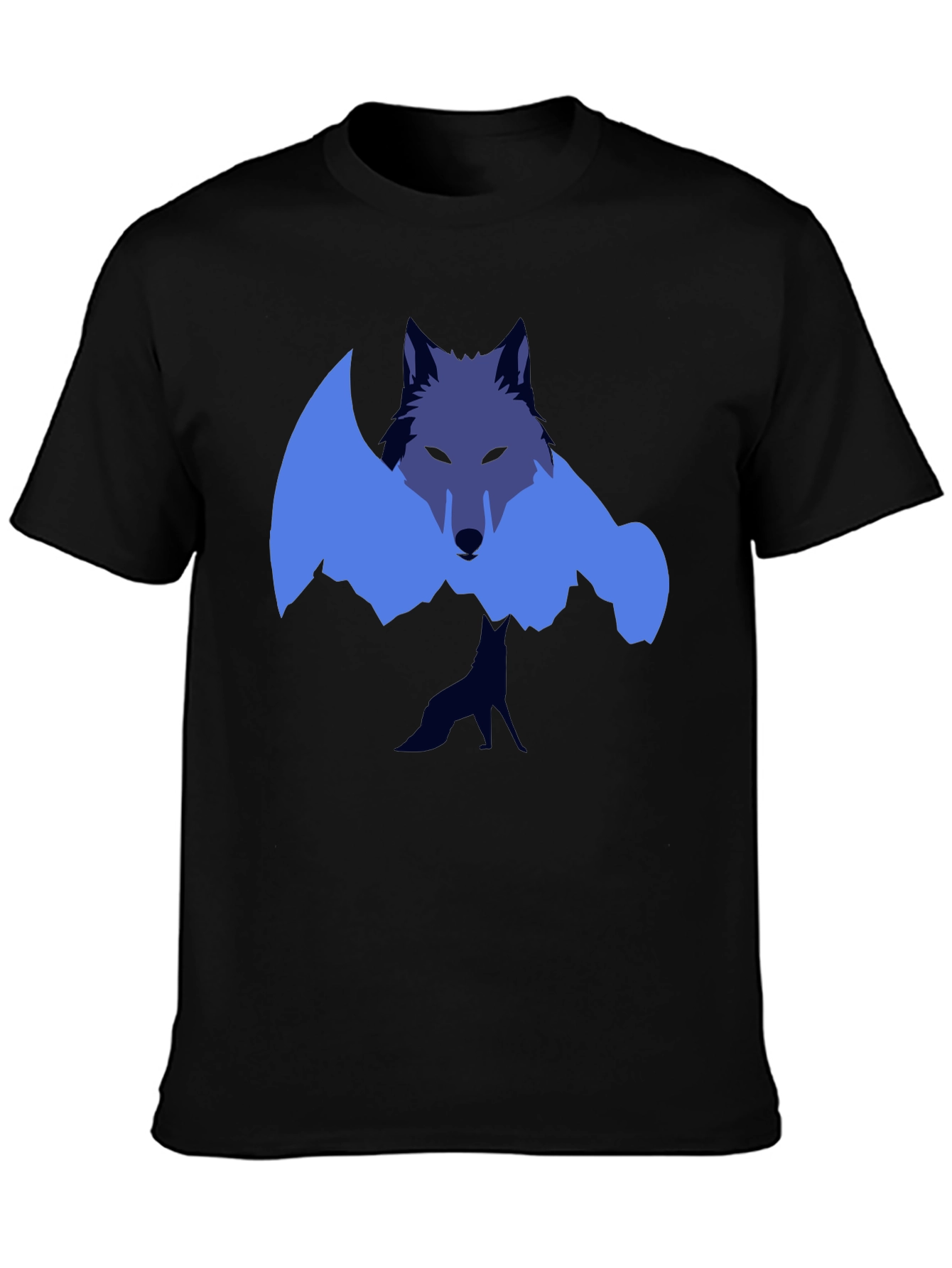 Wolf Graphic Tee - Modern Artistic Design