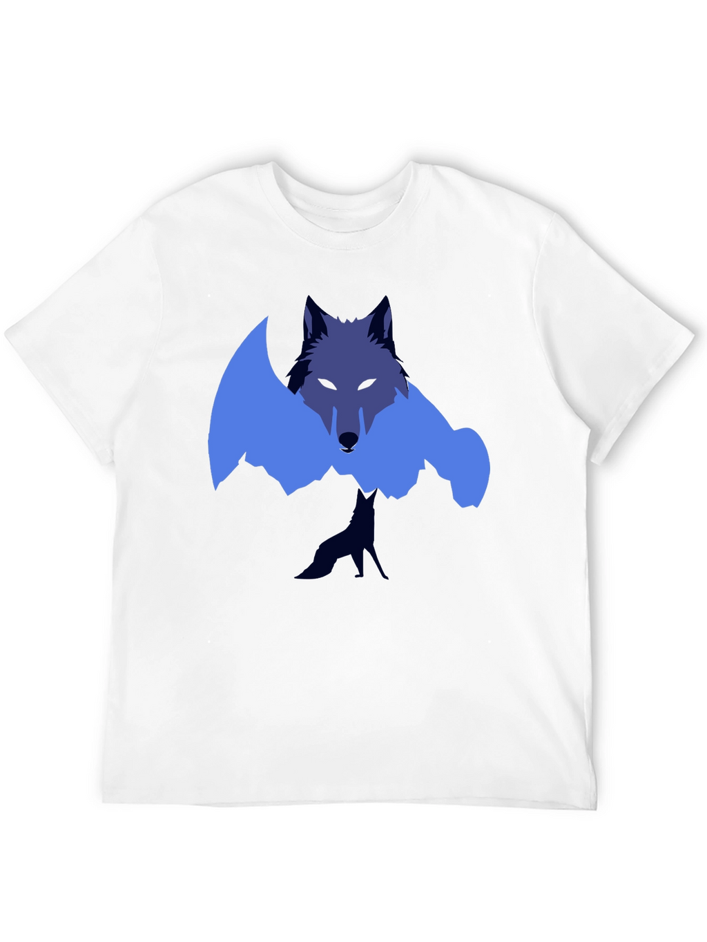 Wolf Graphic Tee - Modern Artistic Design