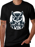 Owl I Do Is Win Black T-Shirt