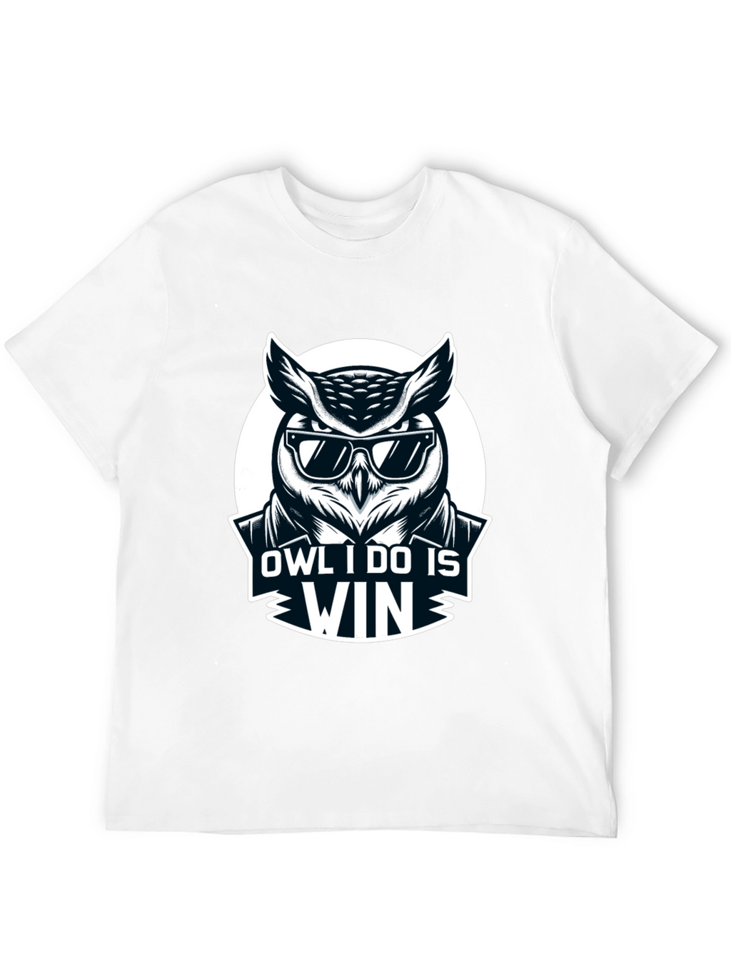 Owl I Do Is Win Black T-Shirt