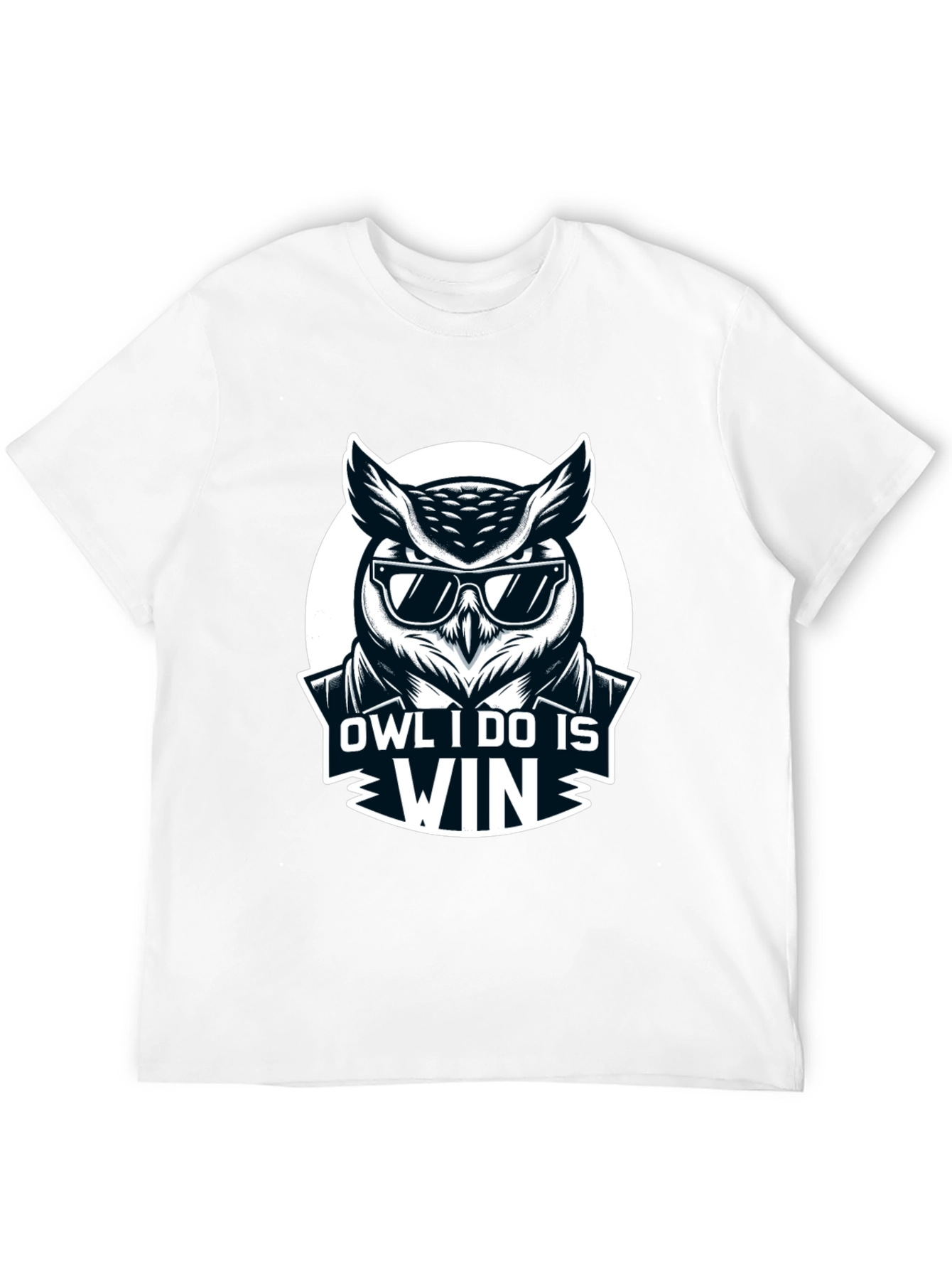 Owl I Do Is Win Black T-Shirt