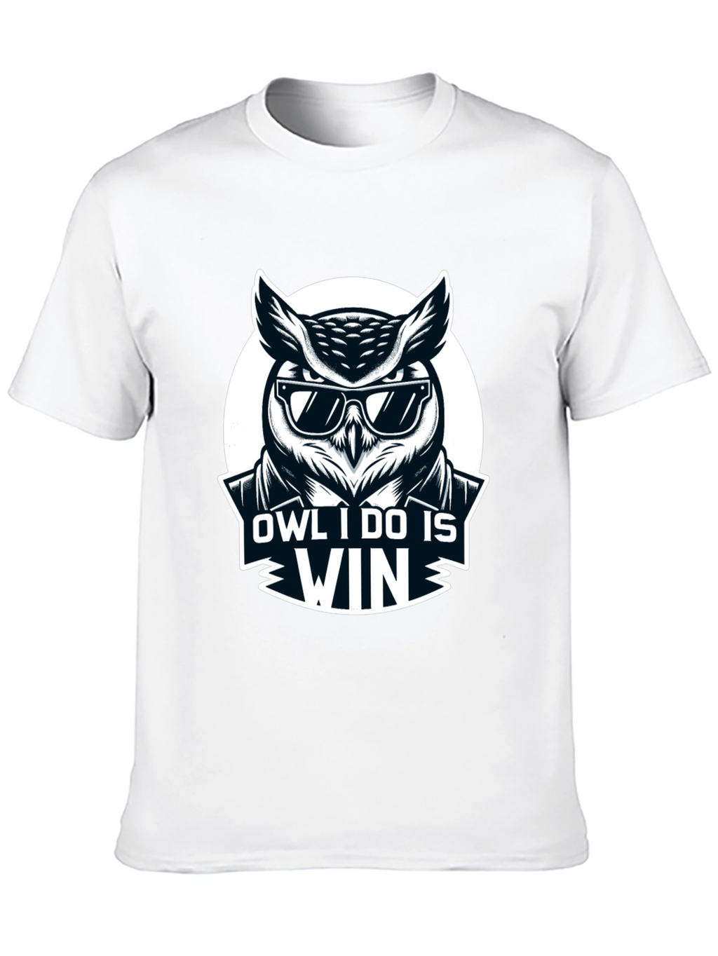 Owl I Do Is Win Black T-Shirt