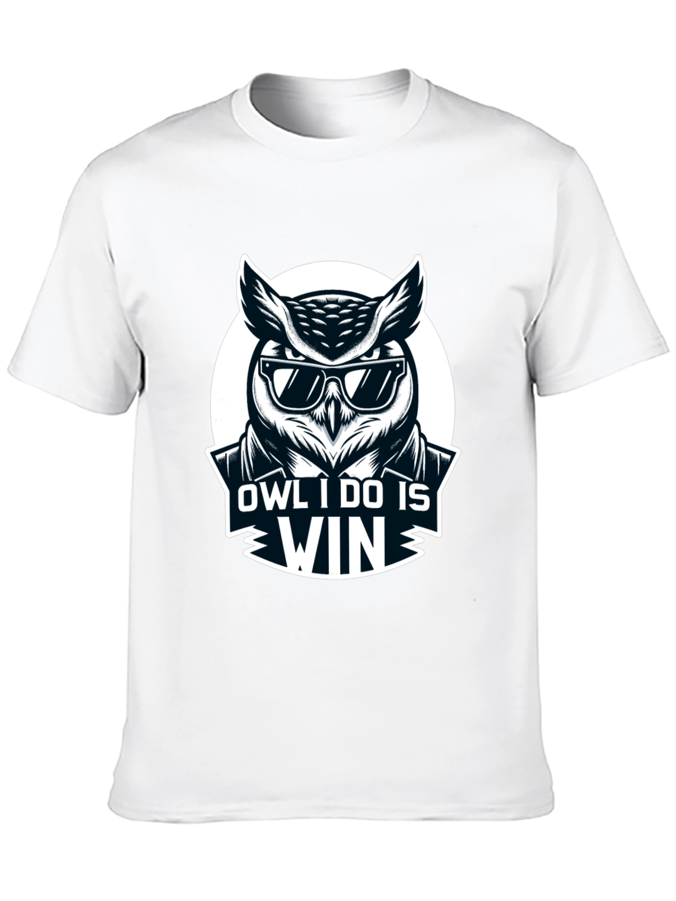 Owl I Do Is Win Black T-Shirt