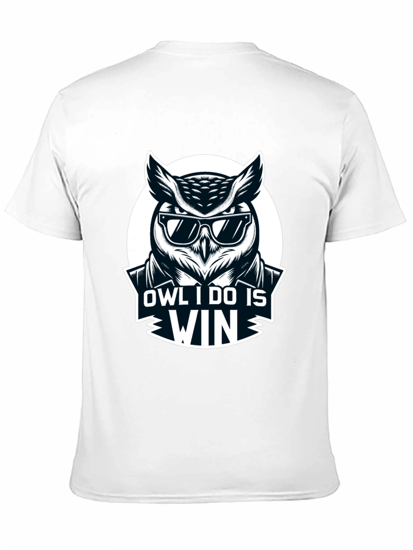 Owl I Do Is Win Black T-Shirt