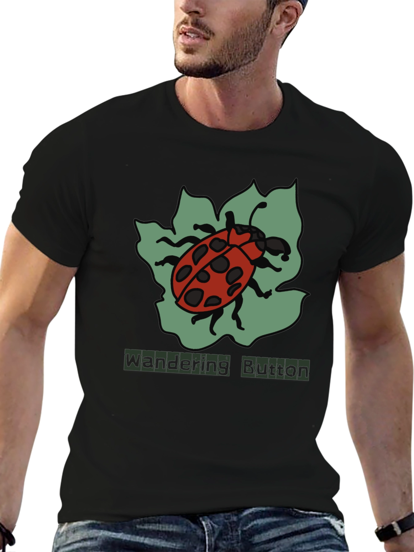 Ladybug Graphic T-Shirt - Wandering Button