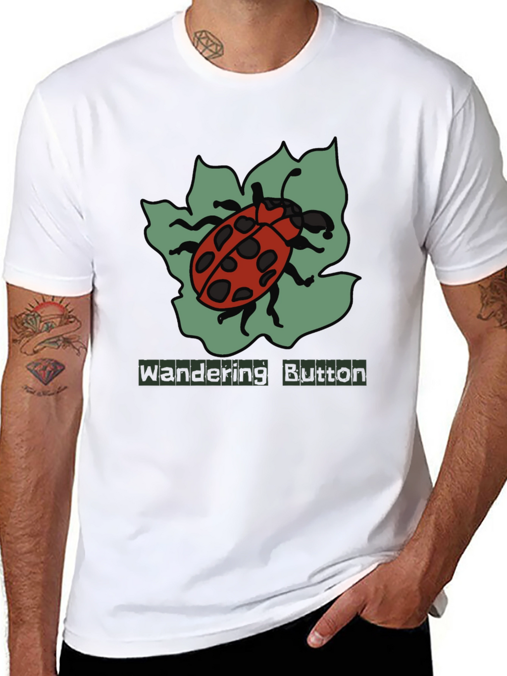 Ladybug Graphic T-Shirt - Wandering Button