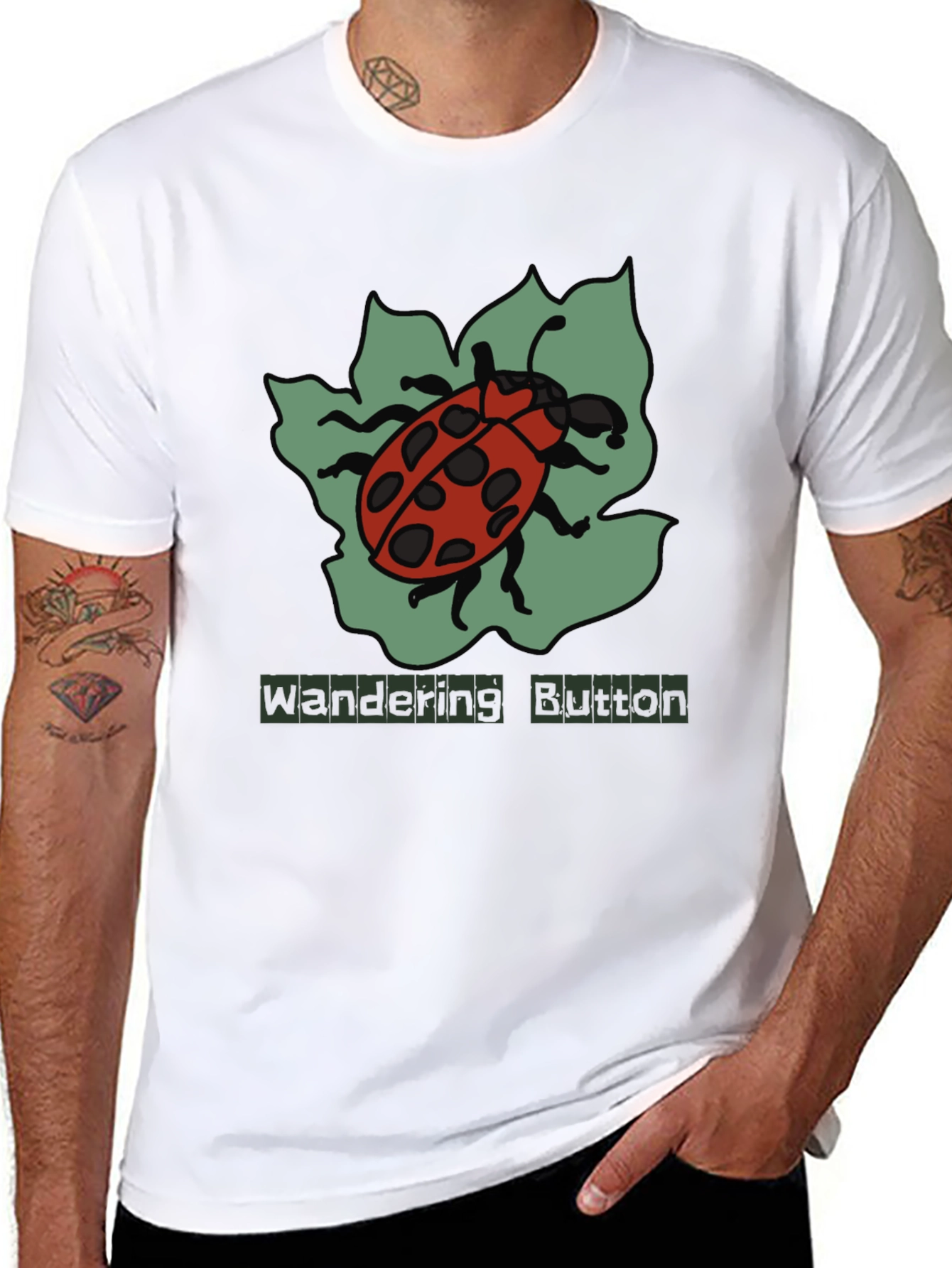 Ladybug Graphic T-Shirt - Wandering Button