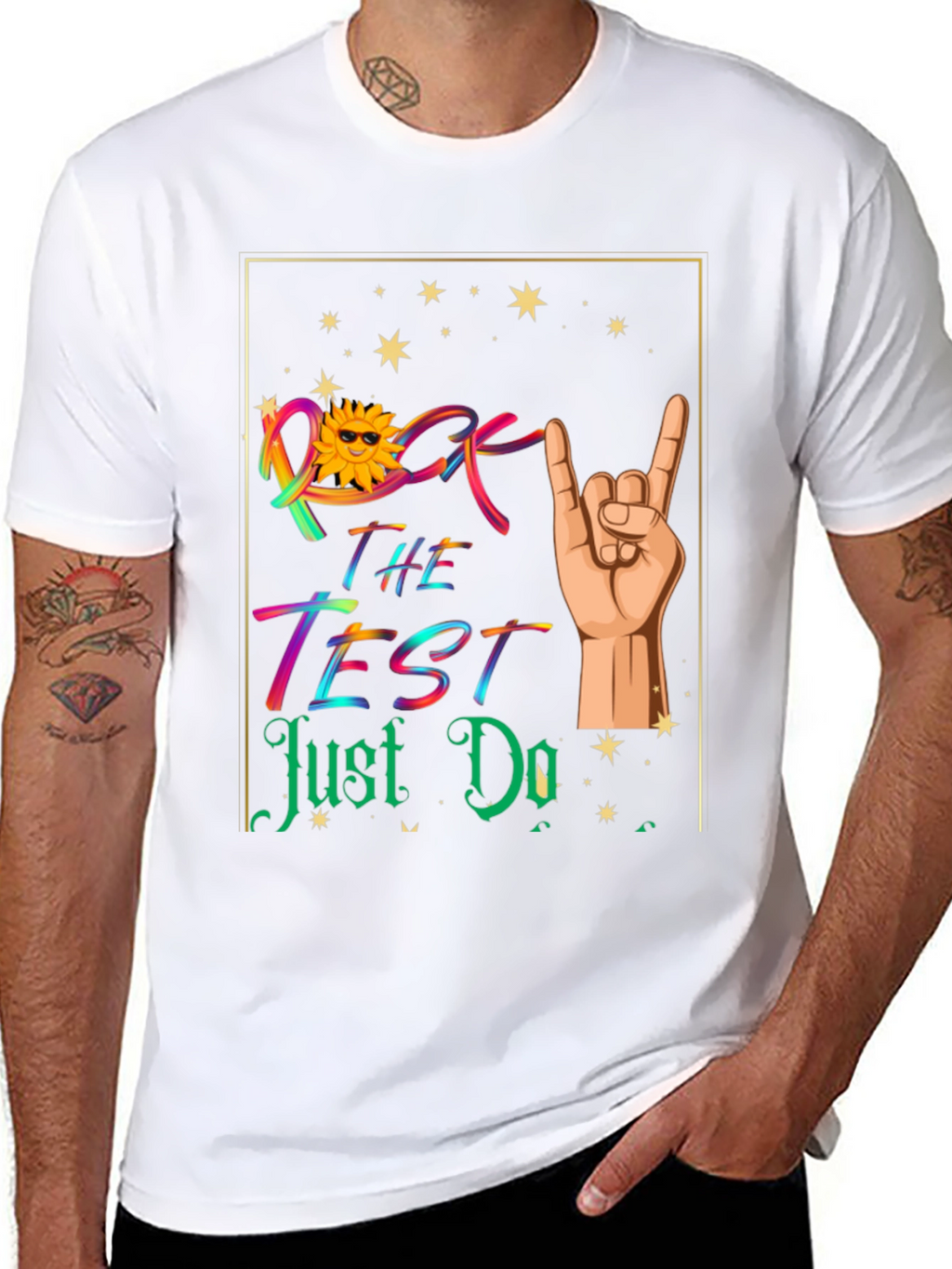 Rock the Test T-Shirt - Good Luck Exam Tee