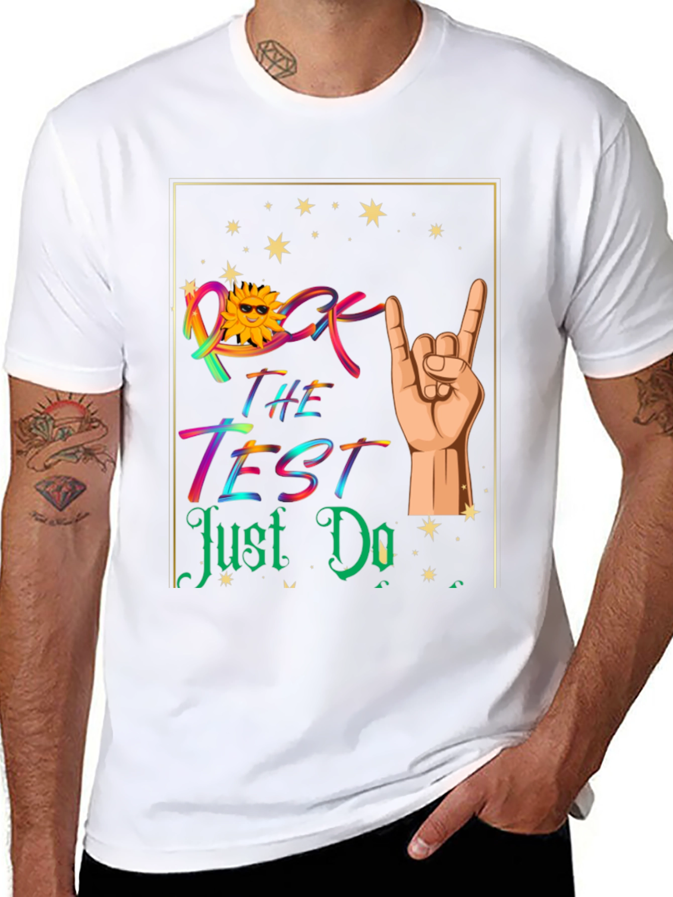 Rock the Test T-Shirt - Good Luck Exam Tee