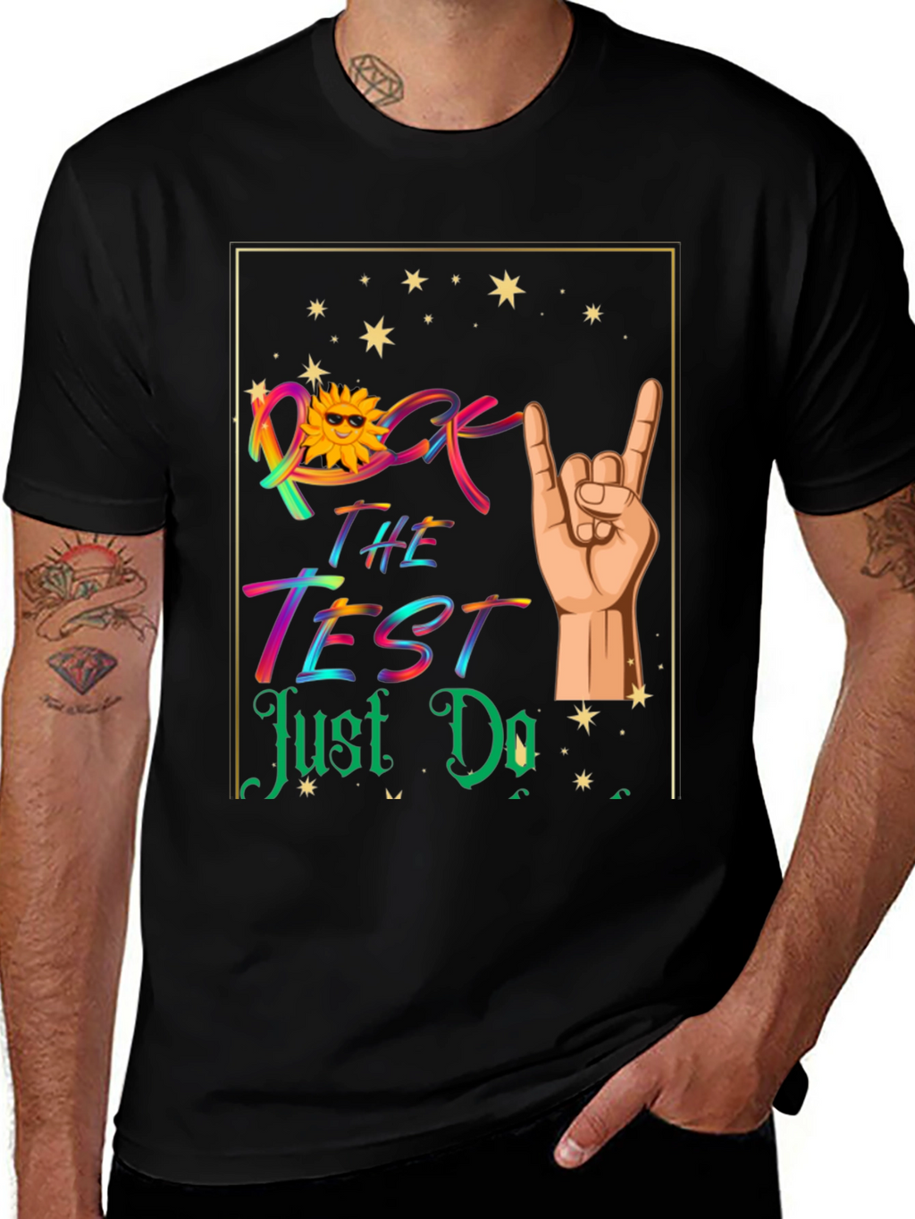 Rock the Test T-Shirt - Good Luck Exam Tee