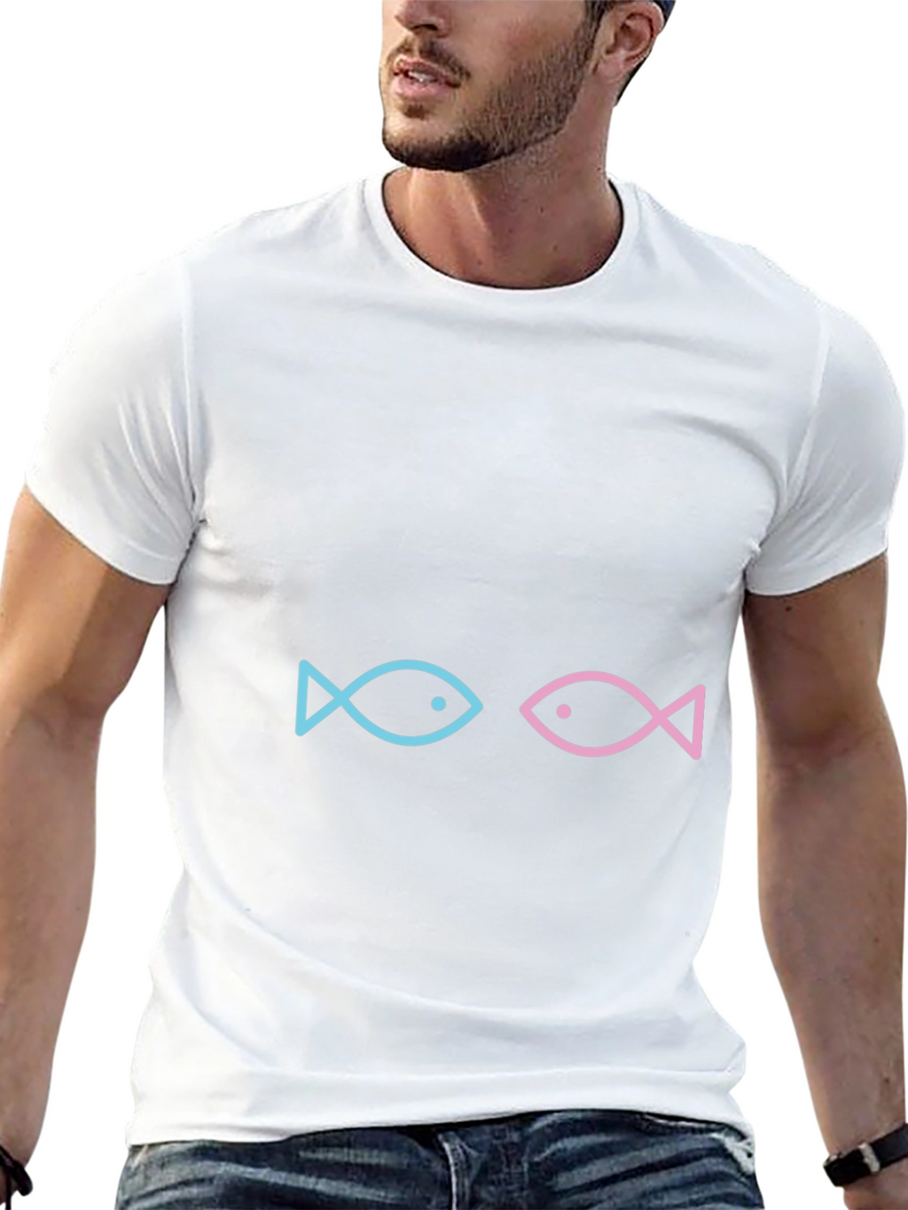 Two Fish Graphic Tee - Black