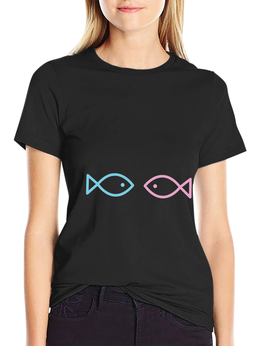 Two Fish Graphic Tee - Black