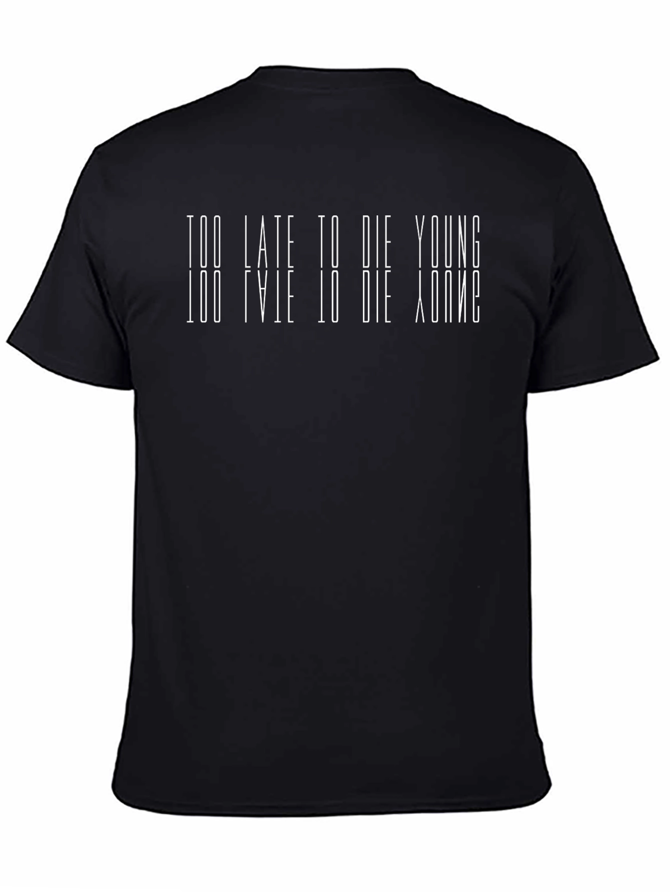 Too Late to Die Young Graphic Tee - Black