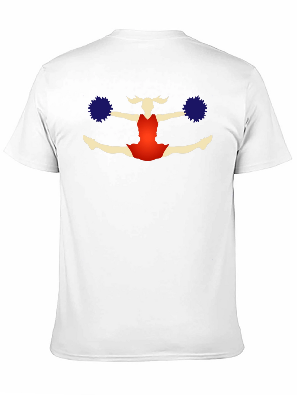 Cheerleader Graphic T-Shirt - Black Cotton Tee
