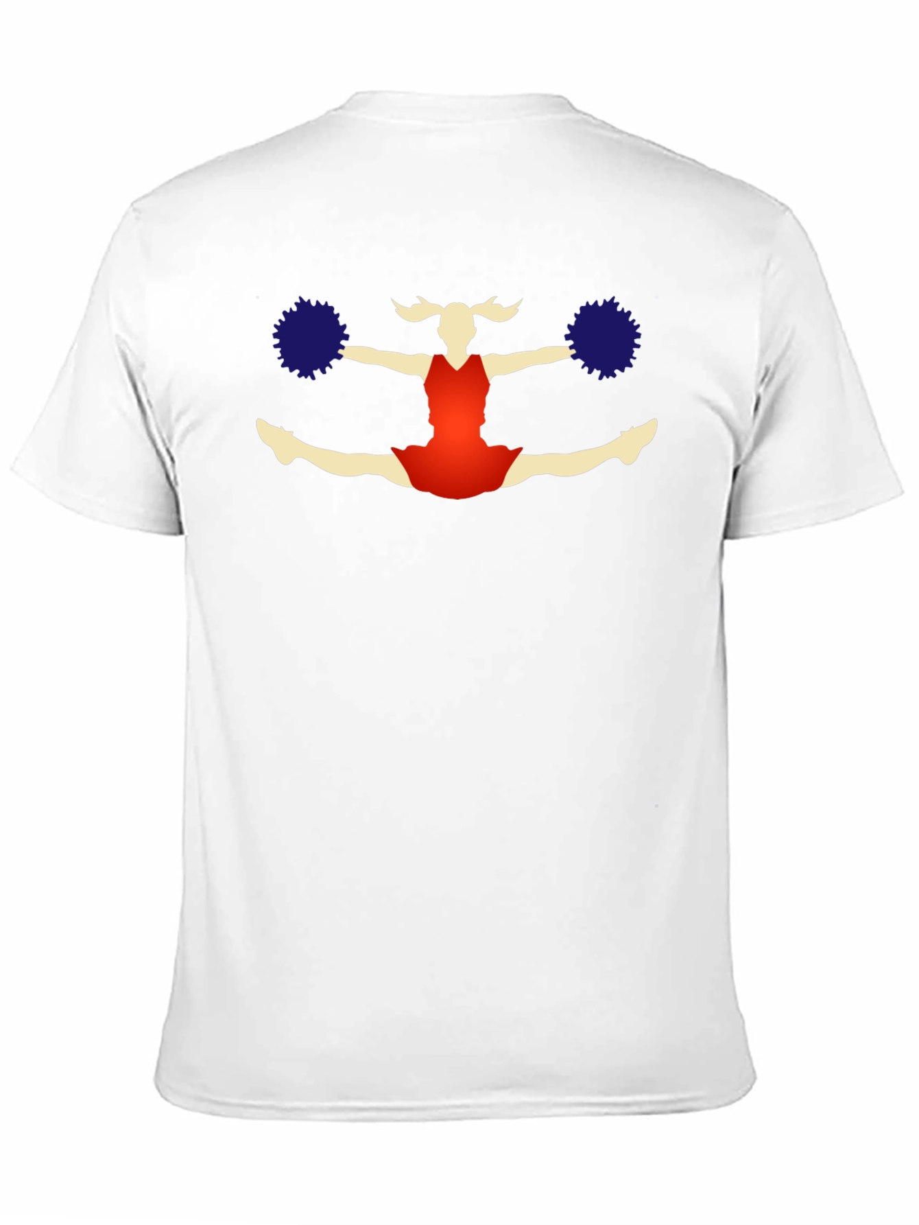 Cheerleader Graphic T-Shirt - Black Cotton Tee