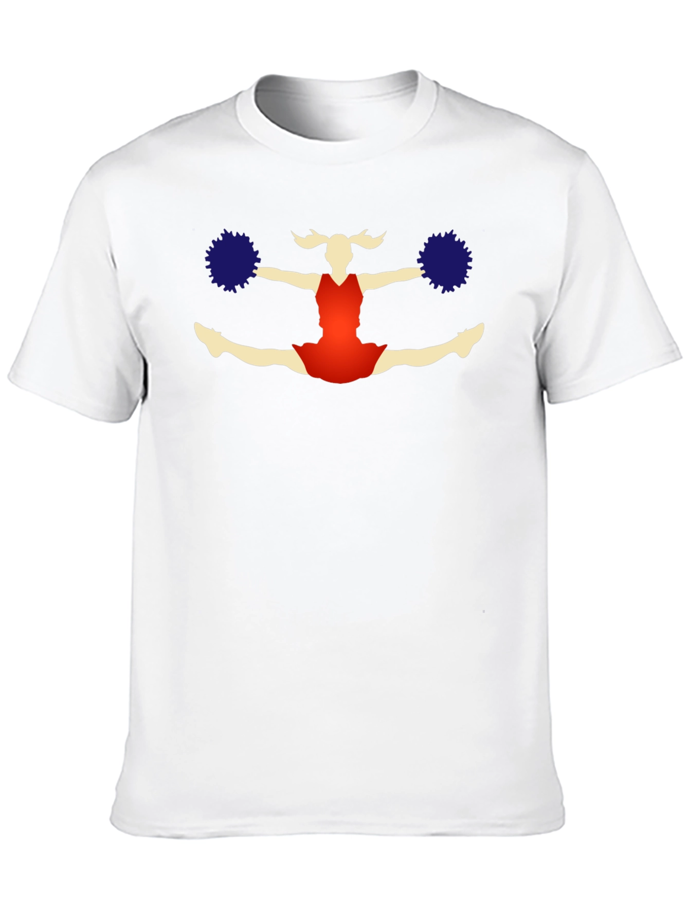 Cheerleader Graphic T-Shirt - Black Cotton Tee