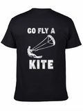 Go Fly a Kite Graphic T-Shirt - Black