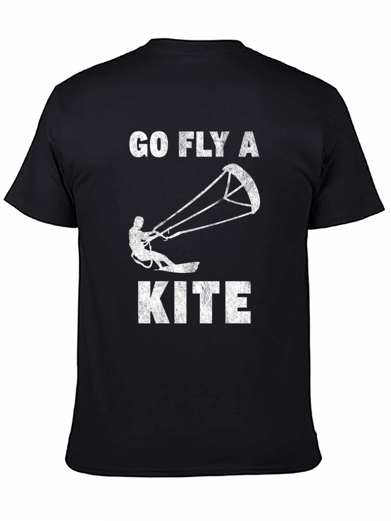 Go Fly a Kite Graphic T-Shirt - Black