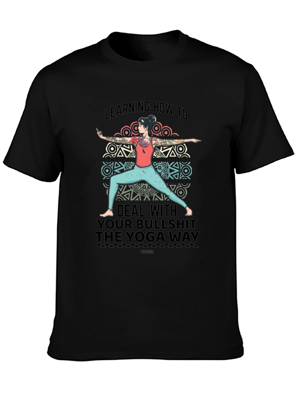 Yoga Way Graphic Tee - Deal with Bullshit